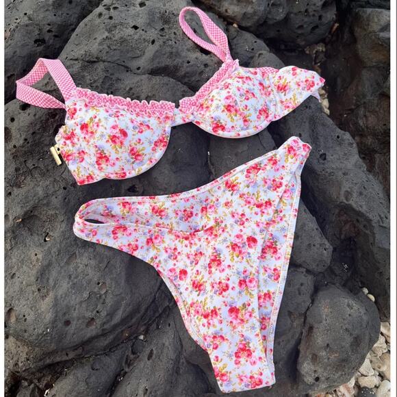 Strawberry Milk Mob Young Love Bikini Bottoms - Picture 1 of 9